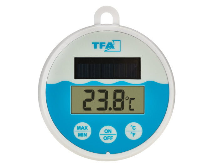 TFA Solar-Poolthermometer digital weiss in präsentiert im Onlineshop von KAQTU Design AG. Outdoor-Accessoire ist von TFA
