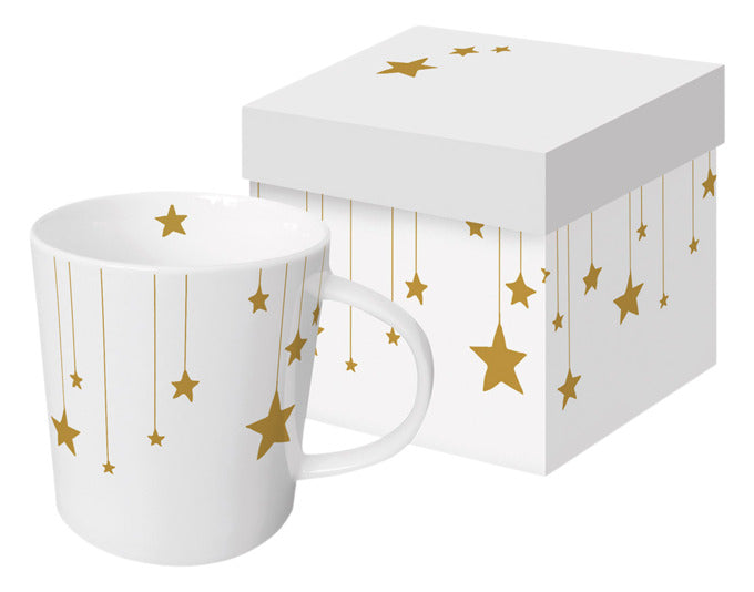 PPD Henkelbecher Trend Mug GB Stars on Canvas white in präsentiert im Onlineshop von KAQTU Design AG. Glas ist von PPD