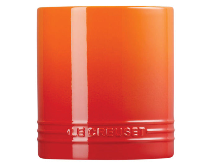 LE CREUSET Kellentopf in ofenrot, 1.1 l, idealer Kochlöffelhalter für stilvolles Kochen und Servieren, aus hochwertigem Material.