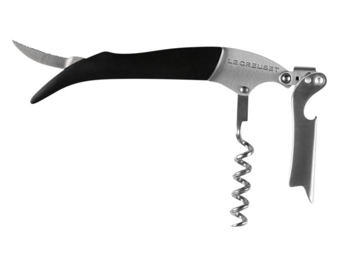 LE CREUSET Kellnermesser Klassik Kunststoff schwarz matt in präsentiert im Onlineshop von KAQTU Design AG. Weinzubehör ist von LE CREUSET