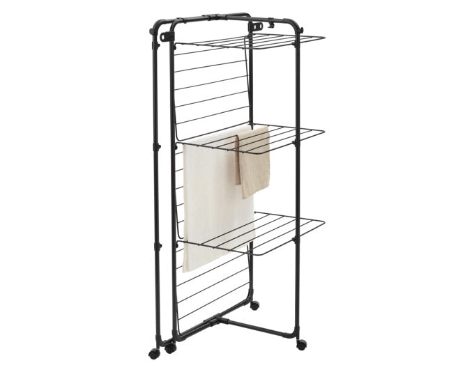 BRABANTIA Wäschetrockner HangOn Turm 23 m matt black in präsentiert im Onlineshop von KAQTU Design AG. Wäscheständer ist von BRABANTIA