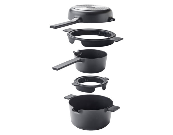 BRABANTIA Topfset 3-teilig platzsparend in präsentiert im Onlineshop von KAQTU Design AG. Topf ist von BRABANTIA