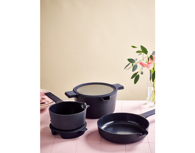 BRABANTIA Topfset 3-teilig platzsparend in Schwarz, IGP Trend 9 präsentiert im Onlineshop von KAQTU Design AG. Pflanzentopf ist von BRABANTIA