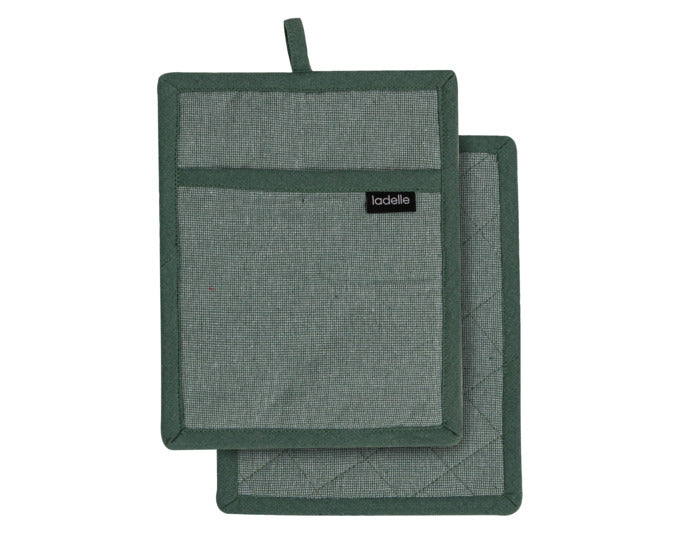 LADELLE Topflappen Eco Recycled Leaf grün 19x24 cm 2 Stk. in präsentiert im Onlineshop von KAQTU Design AG. Backutensilien ist von LADELLE