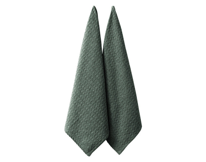 LADELLE Küchentuch Eco Recycled Leaf grün 50x70 cm 2 Stk. in präsentiert im Onlineshop von KAQTU Design AG. Küchentuch ist von LADELLE