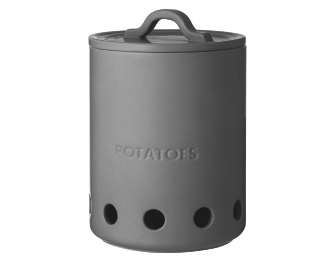 LADELLE Vorratstopf Essentials Potato anthrazit Keramik ø 20x25cm in präsentiert im Onlineshop von KAQTU Design AG. Küchenhelfer ist von LADELLE