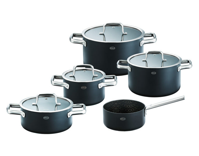 RÖSLE Topfset Ebonic ProNero 5teilig in präsentiert im Onlineshop von KAQTU Design AG. Topf ist von RÖSLE