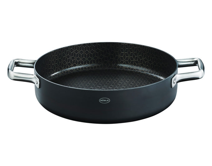 RÖSLE Servierpfanne Ebonic ProNero ø 28 cm mit Deckel in präsentiert im Onlineshop von KAQTU Design AG. Topf ist von RÖSLE