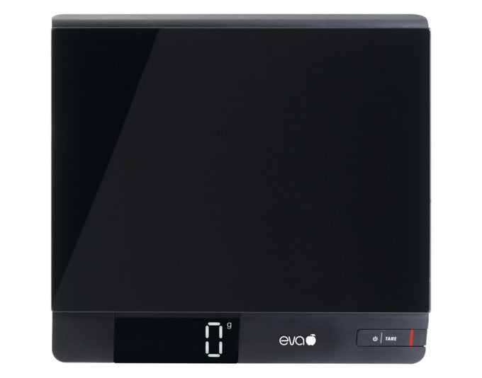 EVA Küchenwaage Profi digital Glas schwarz 15 kg/1 g 27.2x25x2.9 cm in präsentiert im Onlineshop von KAQTU Design AG. Waage ist von EVA