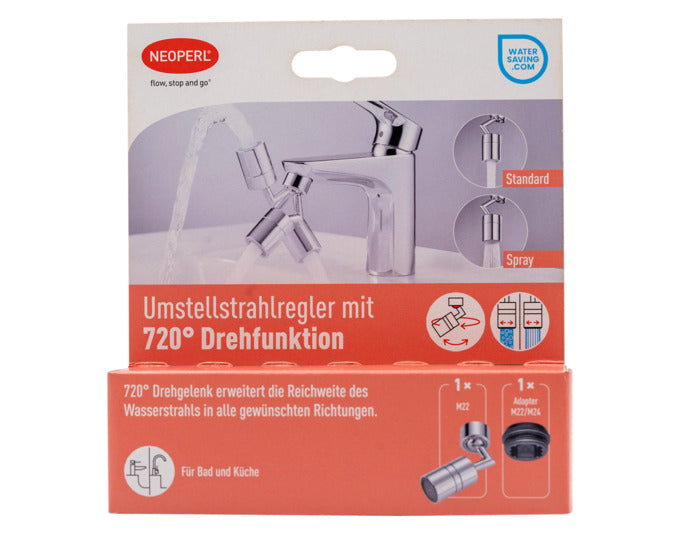 NEOPERL Mischdüse Umstellfunktion mit Kugelgelenk 720° M22x1/M24x1 in präsentiert im Onlineshop von KAQTU Design AG. Küchenhelfer ist von NEOPERL
