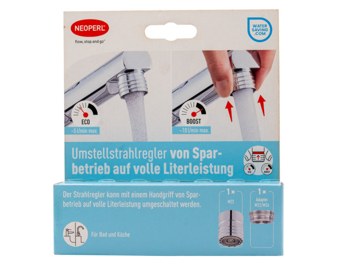 NEOPERL Mischdüse Umstellfunktion Sparbetrieb auf volle Literleistung M22x1/M24x1 in präsentiert im Onlineshop von KAQTU Design AG. Küchenhelfer ist von NEOPERL