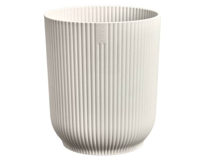 ELHO Pflanzengefäss Vibes fold Orchid hoch ø 12.5 cm leinenweiss in präsentiert im Onlineshop von KAQTU Design AG. Blumentopf ist von ELHO