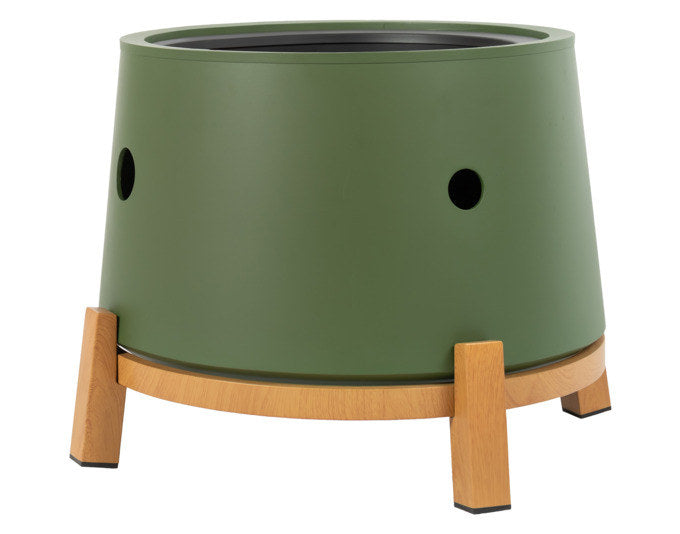 WOOH Feuerstelle Pellets Empress M in Grün präsentiert im Onlineshop von KAQTU Design AG. Feuerschale ist von WOOH