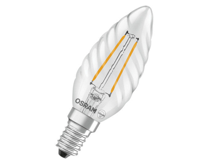 OSRAM LED-Lampe Retrofit Star Classic BW E14 1.8W 250lm clear Warm White in präsentiert im Onlineshop von KAQTU Design AG. Leuchtmittel ist von OSRAM
