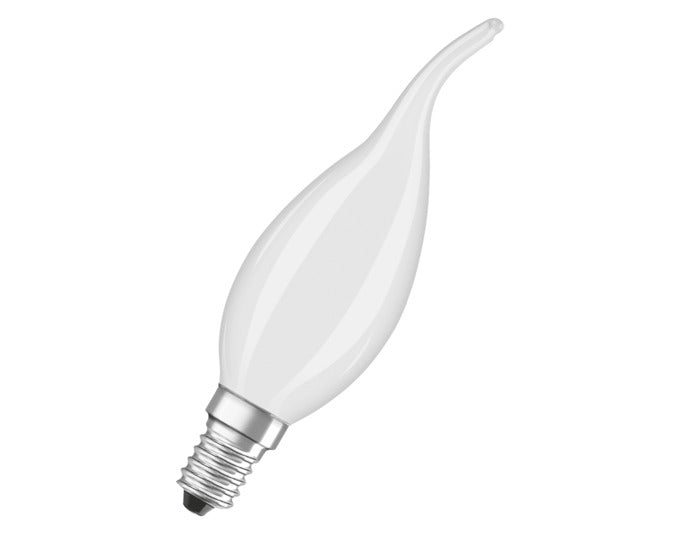 OSRAM LED-Lampe Retrofit Superstar Classic BA E14 3.4W 470lm dimmable frosted Warm White in präsentiert im Onlineshop von KAQTU Design AG. Leuchtmittel ist von OSRAM