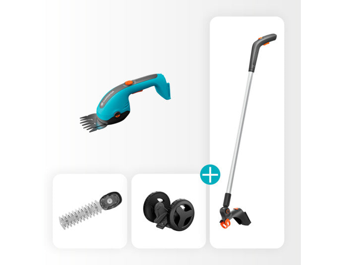 GARDENA Akku-Grasscheren-Set PowerCut 20/18V P4A solo in präsentiert im Onlineshop von KAQTU Design AG. Gartengerät ist von GARDENA