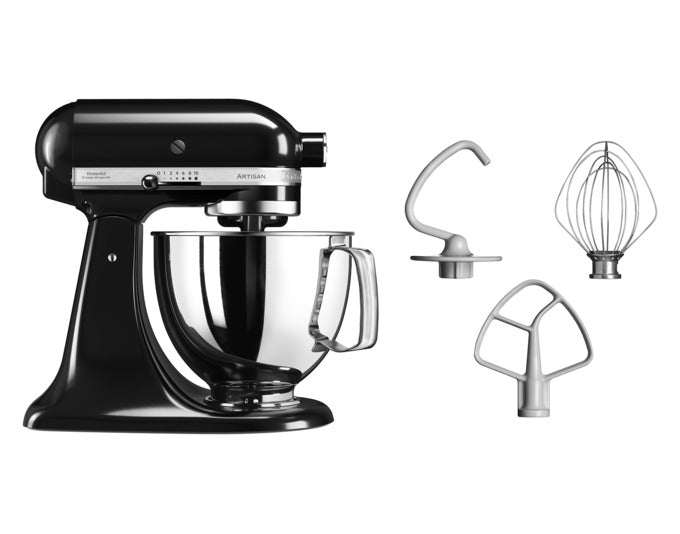 KITCHENAID Küchenmaschine Artisan KSM125 4.8 l schwarz in präsentiert im Onlineshop von KAQTU Design AG. Küchengerät ist von KITCHEN AID