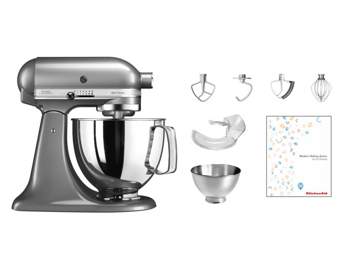 KITCHENAID Küchenmaschine Artisan KSM175 4.8 l medaillon silber in präsentiert im Onlineshop von KAQTU Design AG. Küchengerät ist von KITCHEN AID