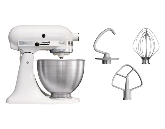 KITCHENAID Küchenmaschine Classic K55 4.3 l weiss in präsentiert im Onlineshop von KAQTU Design AG. Küchengerät ist von KITCHEN AID