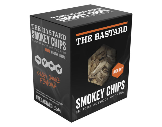 THE BASTARD Räucherholz Hickory 500 g in präsentiert im Onlineshop von KAQTU Design AG. Grillzubehör ist von THE BASTARD