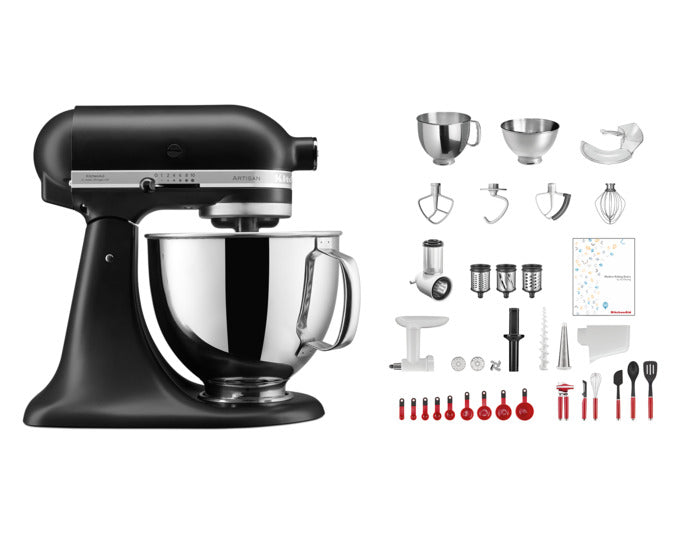 KITCHENAID Küchenmaschinenset Swiss Anniversary KSM200 4.8 l eisenschwarz in präsentiert im Onlineshop von KAQTU Design AG. Küchengerät ist von KITCHEN AID