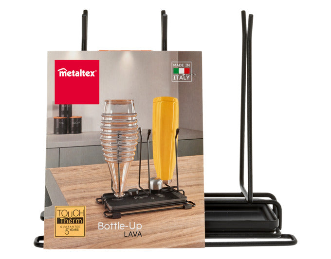 METALTEX Flaschentrockner/Abtropfgestell Bottle-Up LAVA 25x14x22 cm in präsentiert im Onlineshop von KAQTU Design AG. Abwasch ist von METALTEX
