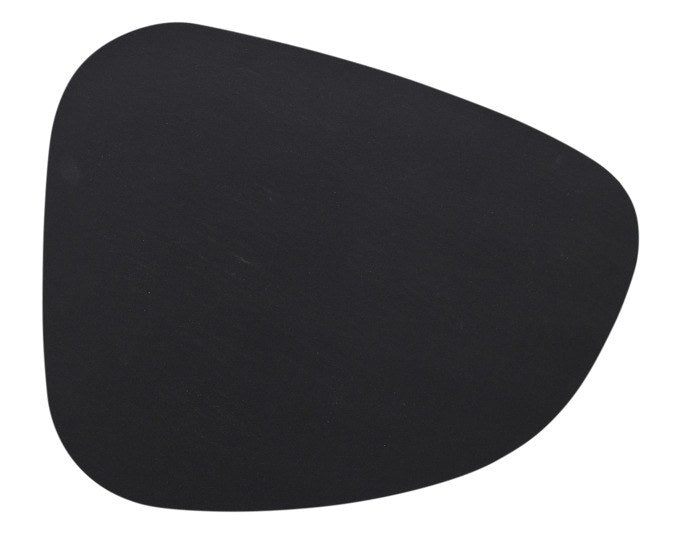 Zweifarbiges Tischset aus Kunstleder in Schwarz und Dunkelgrün, rechteckige Form, Grösse 34x42 cm, glatte PVC-Oberfläche von ZELLER PRESENT.