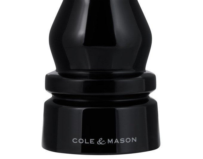 Produktfoto des COLE & MASON Pfeffer-/Salzmühlen Sets London in Schwarz, Acryl, mit einstellbarem Mahlwerk und Keramikmechanismus.