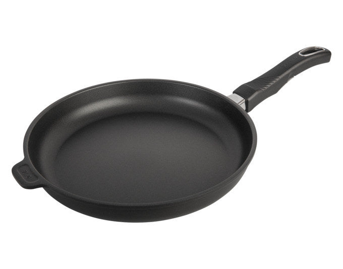 Schwarze Bratpfanne Biotan Plus von Gastrolux, flache Form, Aluminium, Antihaftbeschichtung