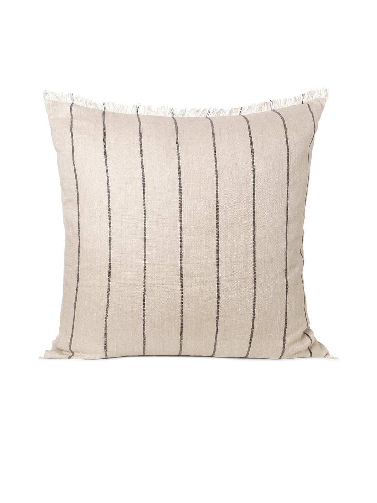 Calm Kissen gross in Camel/Schwarz präsentiert im Onlineshop von KAQTU Design AG. Deko Kissen ist von Ferm Living