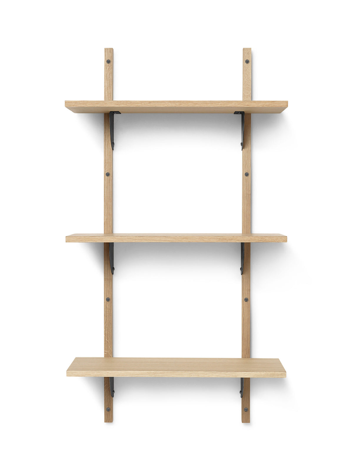 Sector Wandregal Triple in Hellbraun/Messing Schwarz präsentiert im Onlineshop von KAQTU Design AG. Wandregal ist von Ferm Living