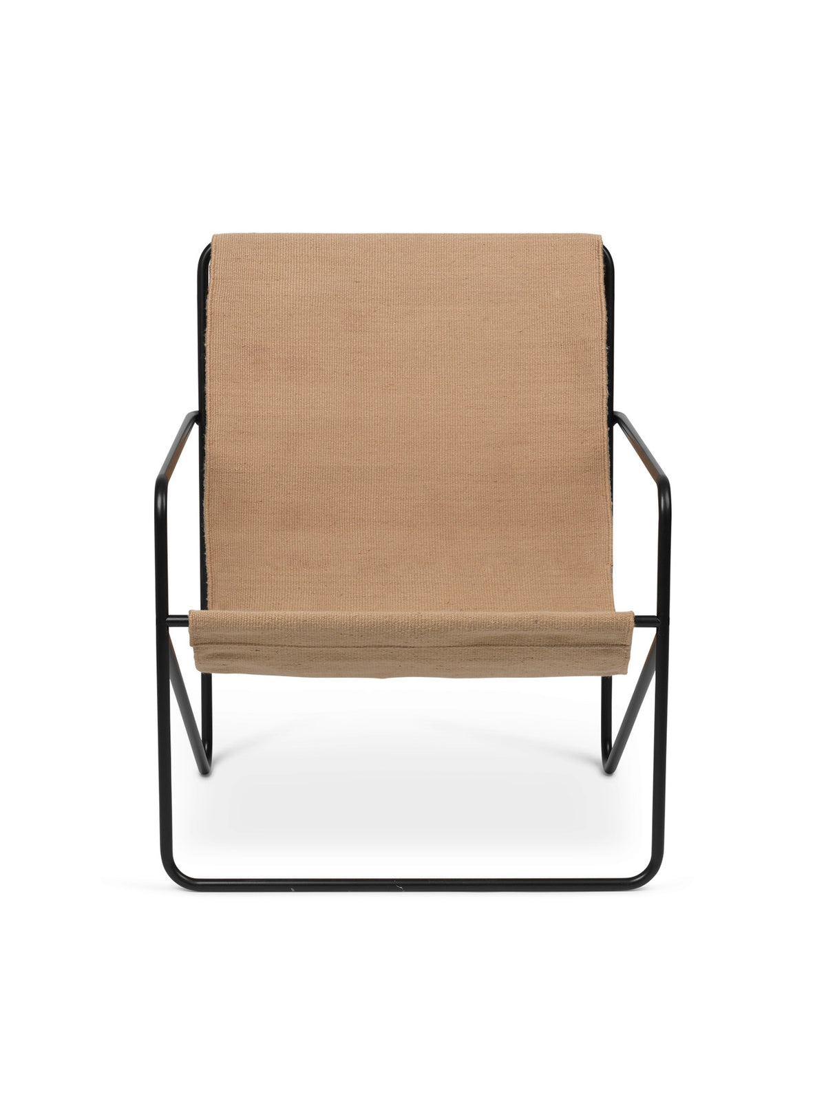 Desert Loungestuhl in Schwarz/Sand präsentiert im Onlineshop von KAQTU Design AG. Outdoor-Sessel mit Armlehnen ist von Ferm Living
