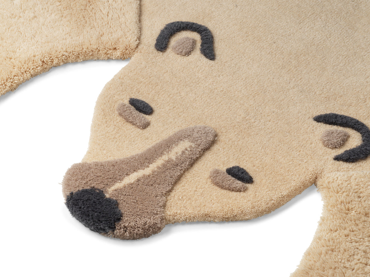 Teppich Eisbär in Cremeweiss präsentiert im Onlineshop von KAQTU Design AG. Teppich ist von Ferm Living