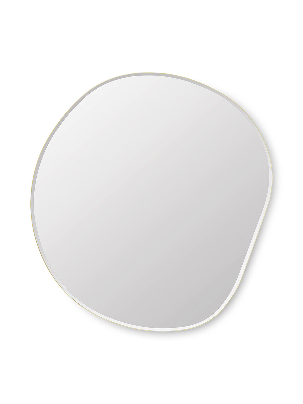 Pond Spiegel XL in Messing präsentiert im Onlineshop von KAQTU Design AG. Wandspiegel ist von Ferm Living