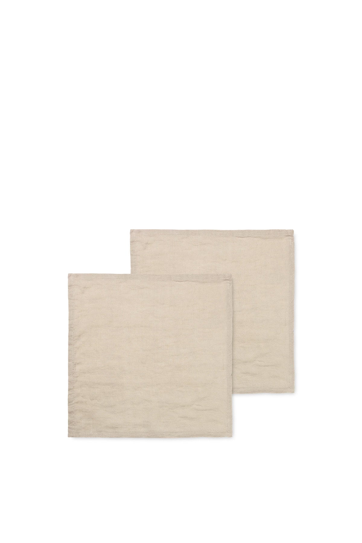 Leinen Servietten 2er Set in Hellbraun präsentiert im Onlineshop von KAQTU Design AG. Servietten ist von Ferm Living