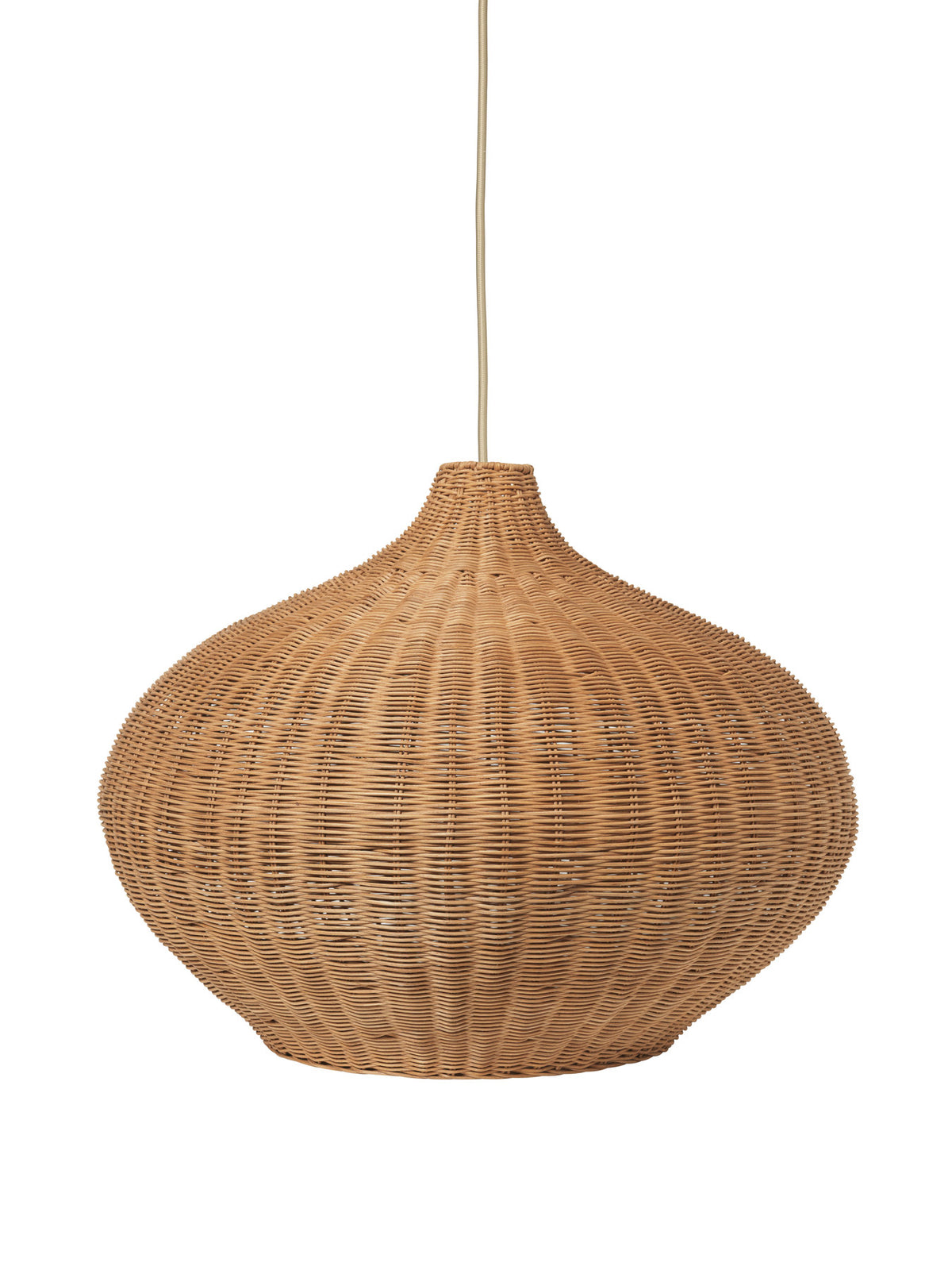 Braided Lampenschirm Belly in Braun präsentiert im Onlineshop von KAQTU Design AG. Pendelleuchte ist von Ferm Living