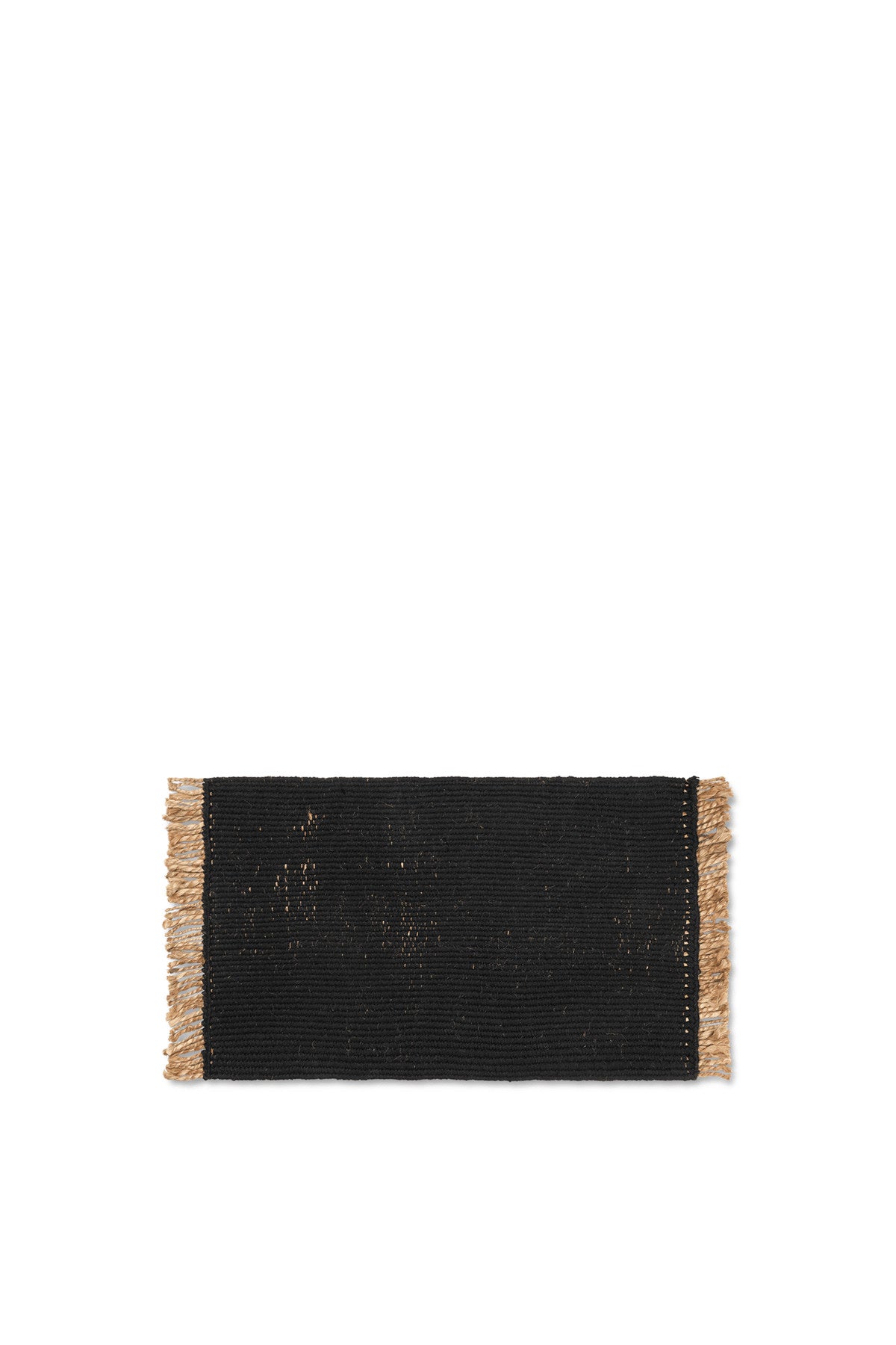 Block Matte in Schwarz / Natur präsentiert im Onlineshop von KAQTU Design AG. Badematte ist von Ferm Living