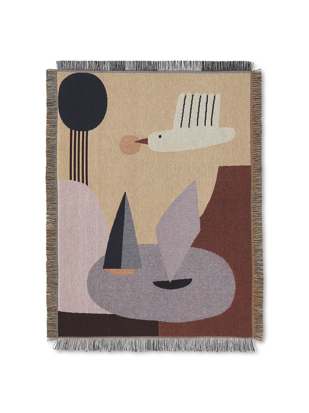 Bird Decke in Multicolor präsentiert im Onlineshop von KAQTU Design AG. Duvetbezug Kids ist von Ferm Living