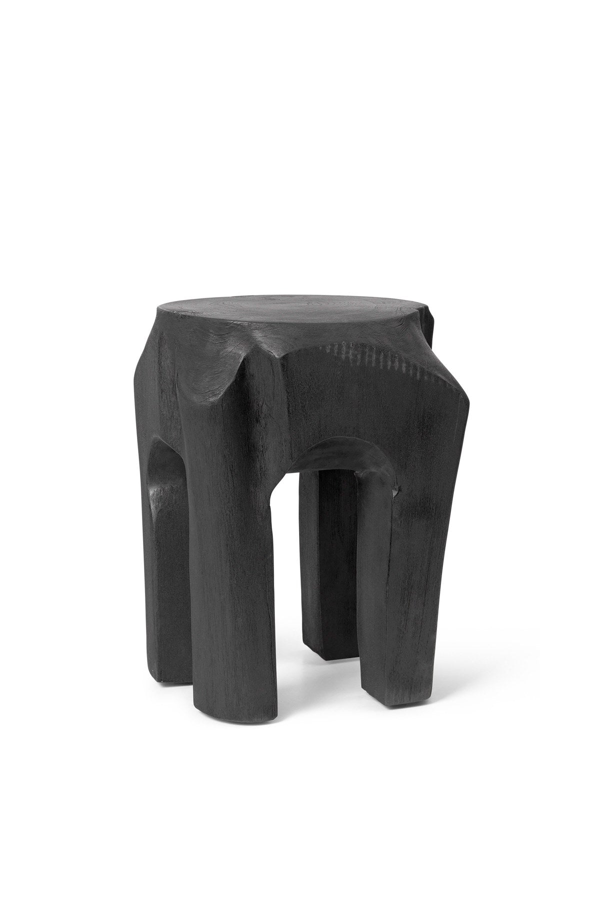 Root Hocker in Schwarz gebeizt präsentiert im Onlineshop von KAQTU Design AG. Hocker ist von Ferm Living