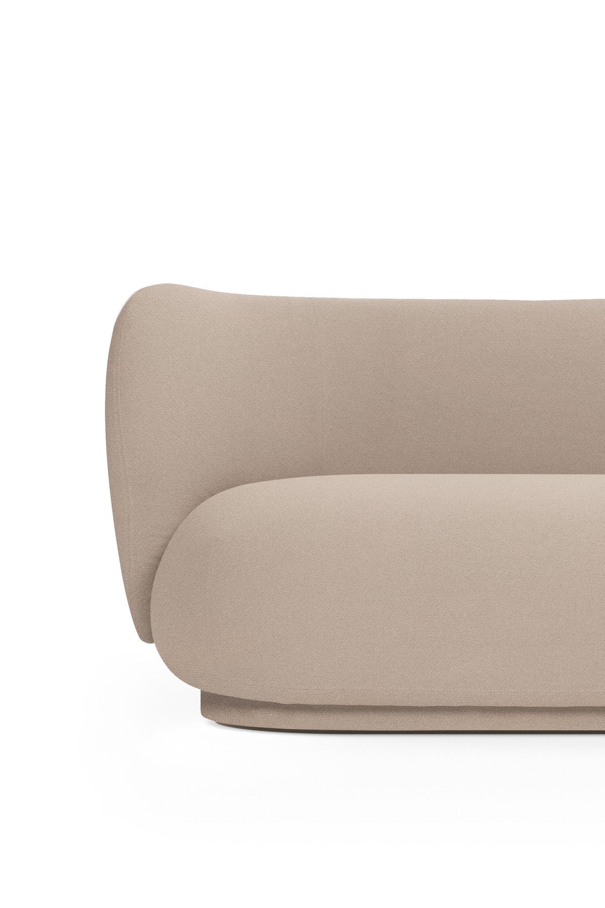 Rico Diwan von Ferm Living als 2er Sofa oder Tagesbett mit runden Formen und weichen Linien