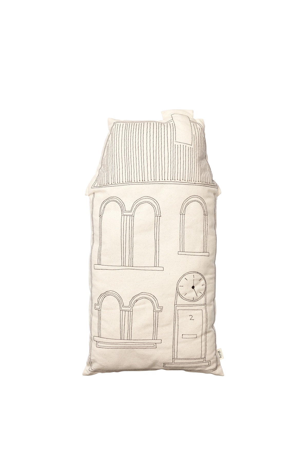 Abode Kissen in Clock präsentiert im Onlineshop von KAQTU Design AG. Kissen ist von Ferm Living
