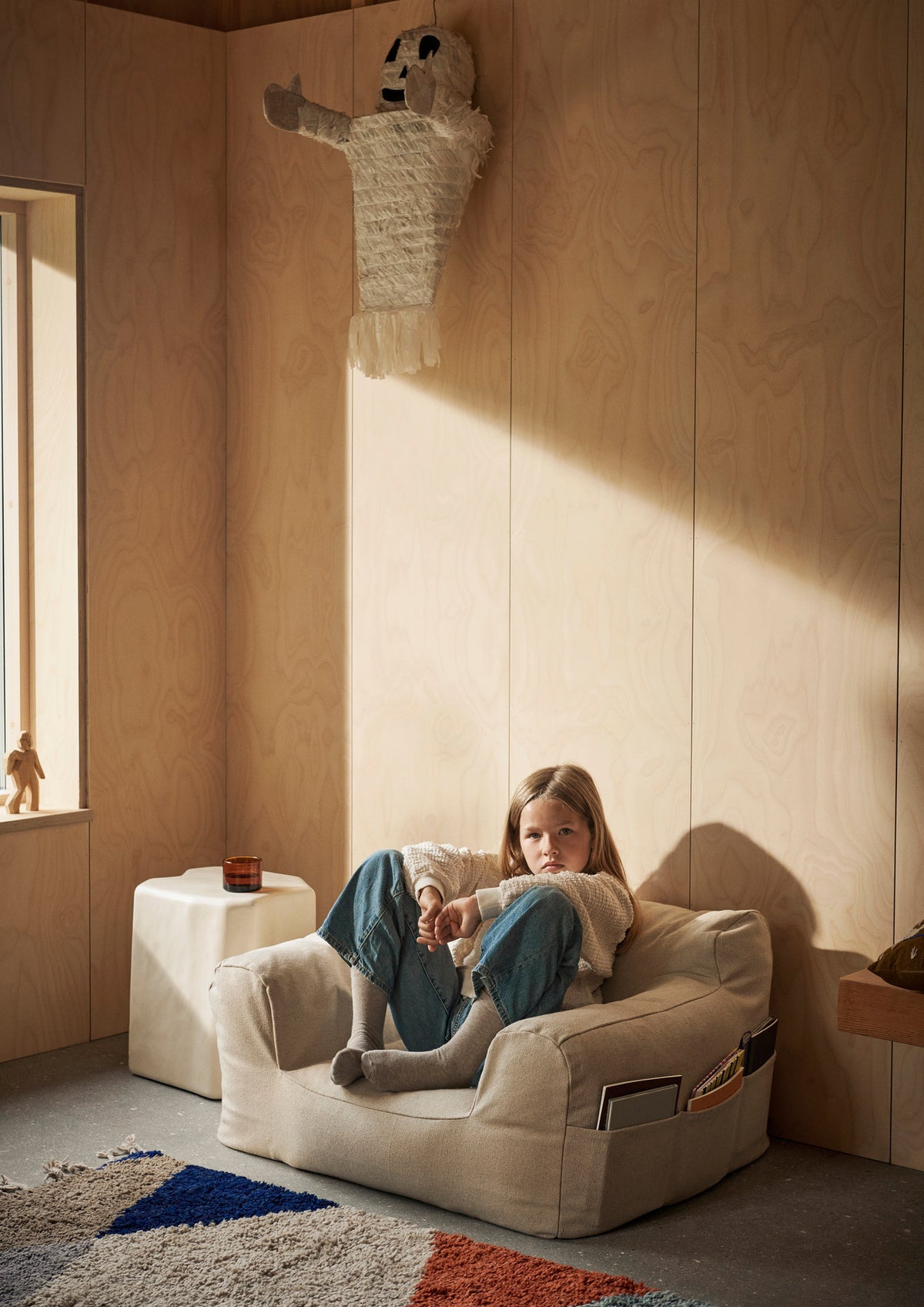 Billow Sitzsack in Off-White präsentiert im Onlineshop von KAQTU Design AG. Sitzsack ist von Ferm Living
