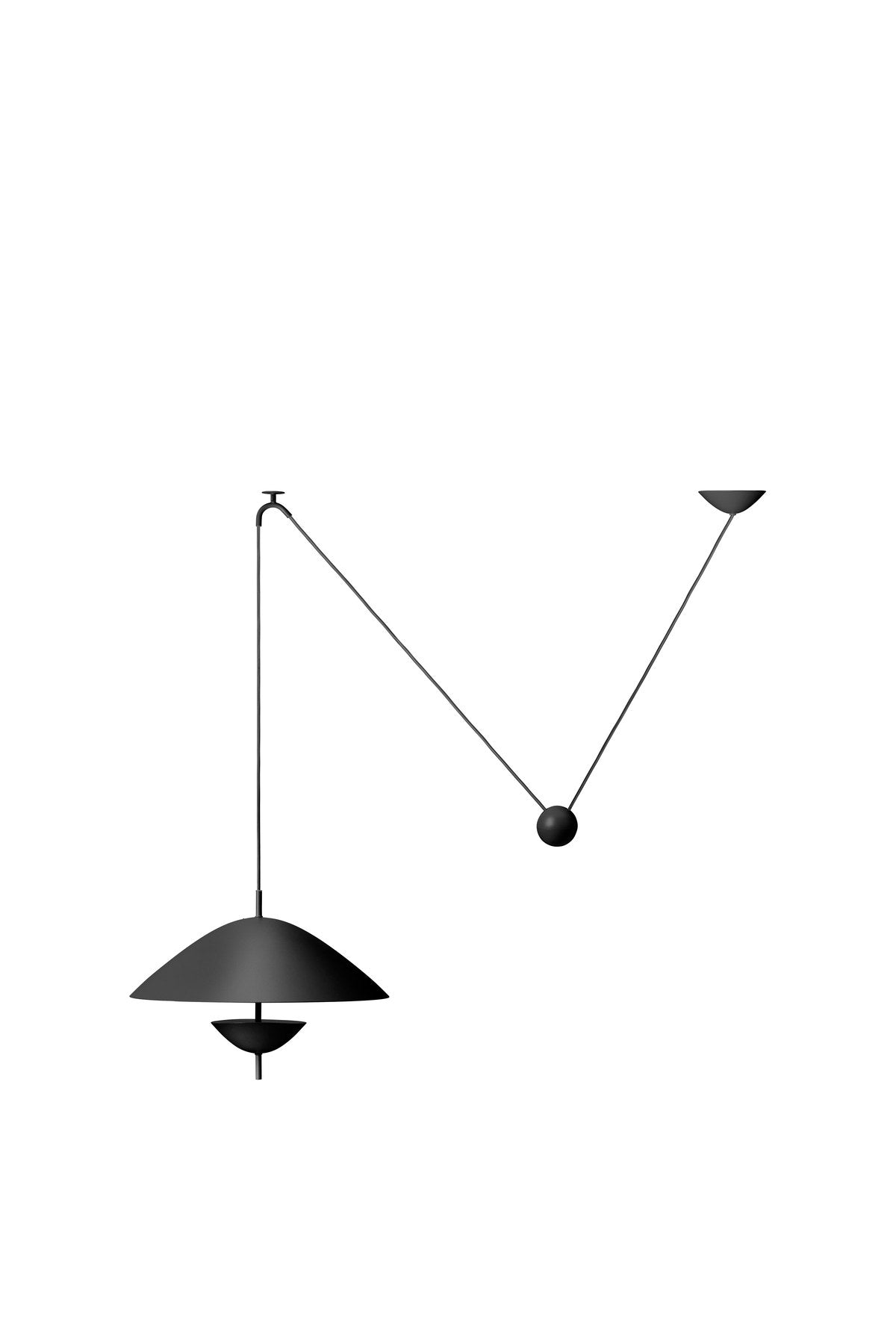 Lod Pendellampe in Blackened Iron präsentiert im Onlineshop von KAQTU Design AG. Pendelleuchte ist von Ferm Living