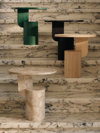 Moderner Insert Beistelltisch in tiefem Myrtle Green von Ferm Living, perfekt für zeitgemäße Wohnräume und kreative Einrichtungsideen.