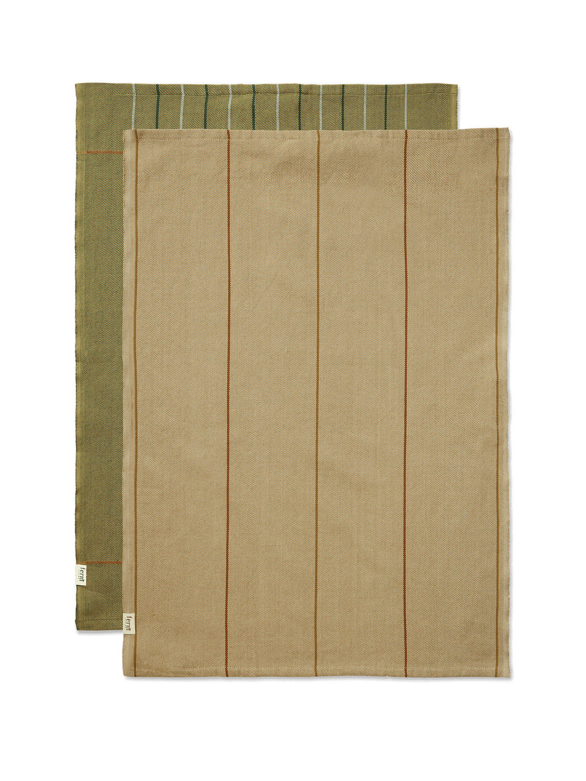Ito Küchentuch Set of 2 in Seaweed/Flax präsentiert im Onlineshop von KAQTU Design AG. Küchentuch ist von Ferm Living