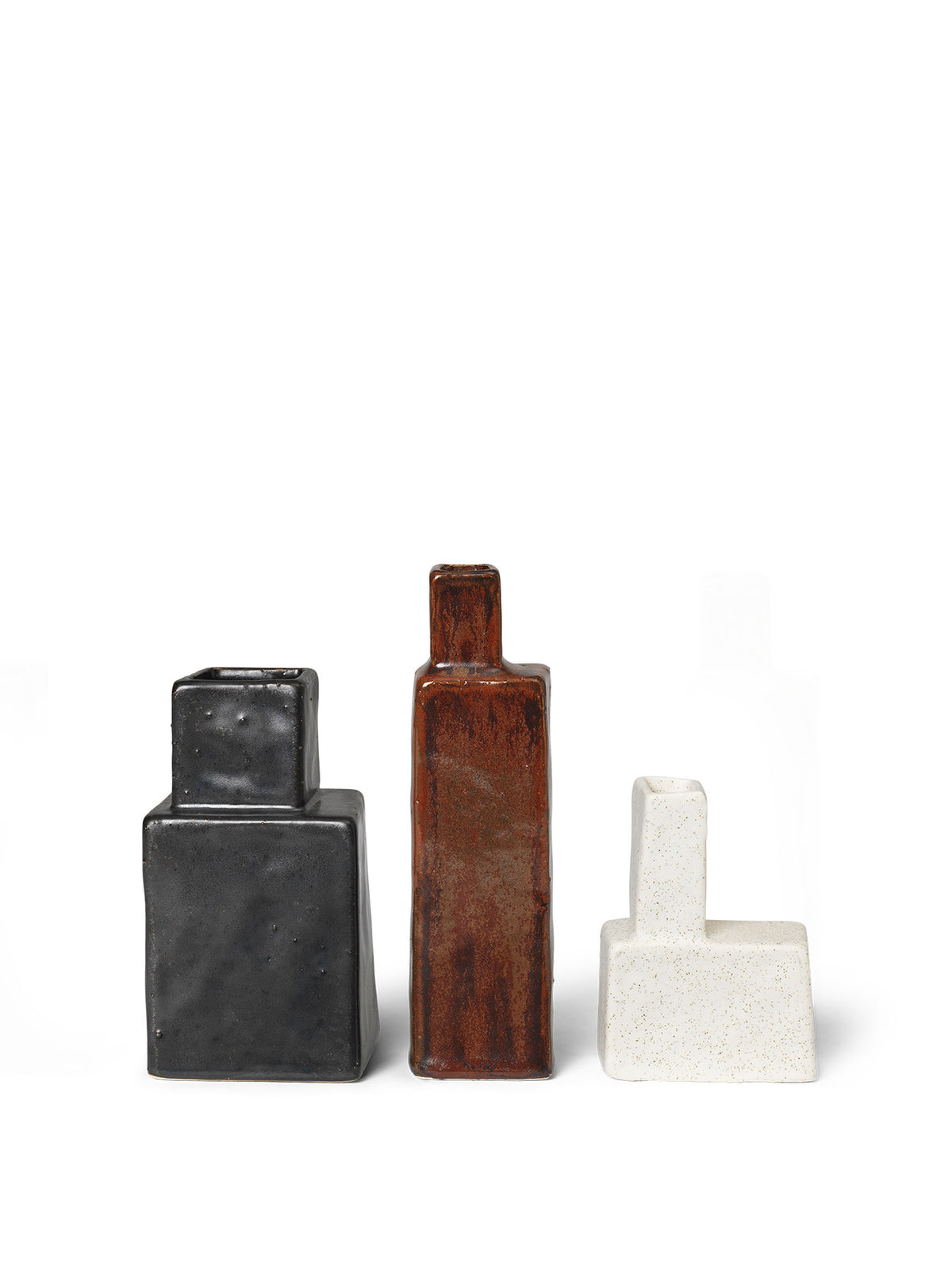 Koa Vases Set of 3 in Multi präsentiert im Onlineshop von KAQTU Design AG. Vase ist von Ferm Living