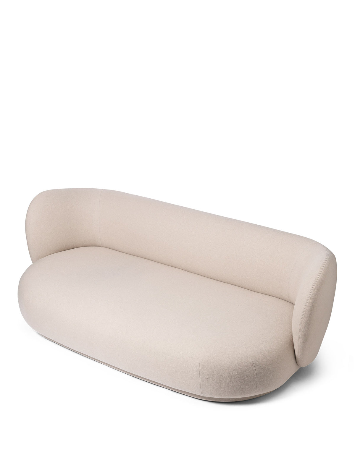 Rico Lounger Sofa von Ferm Living, dreisitziges Sofa mit Stoffbezug