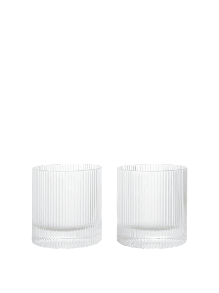 Ripple Set aus 2 Klar in Klar präsentiert im Onlineshop von KAQTU Design AG. Kitchen ist von Ferm Living