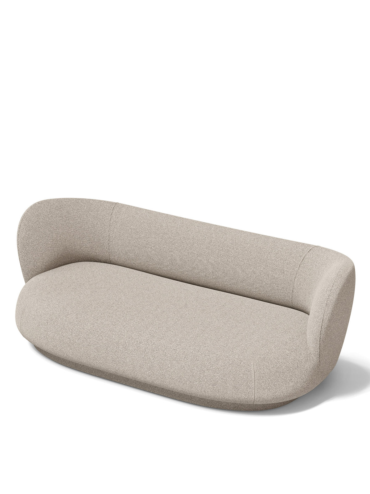 Rico Lounger Sofa von Ferm Living, dreisitziges Sofa mit Stoffbezug