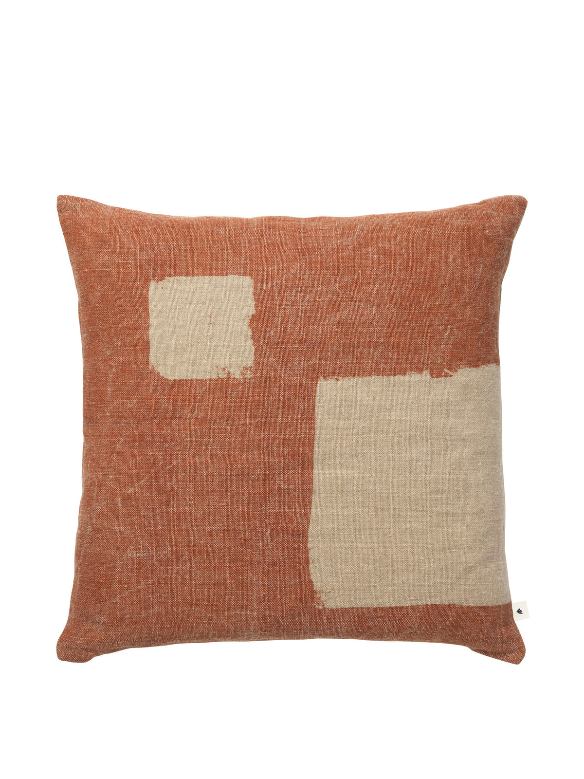 Oleo Kissenbezug in Terrakotta/Natur präsentiert im Onlineshop von KAQTU Design AG. Deko Kissenbezug ist von Ferm Living